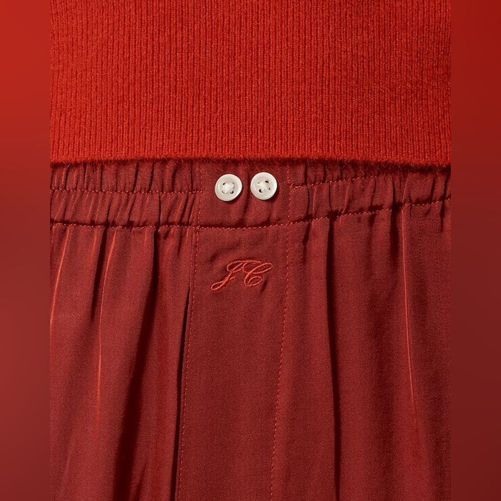 NWT J CREW Soft shine pajama pant in Berry Sangria - Picture 5 of 7